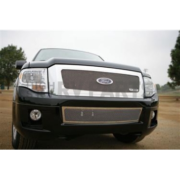 T-Rex Truck Products Grille Insert - Mesh Trapezoid Polished Stainless Steel - 54594