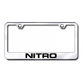 Automotive Gold License Plate Frame - Silver Stainless Steel - LFNITEC