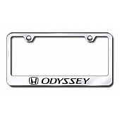 Automotive Gold License Plate Frame - Silver Stainless Steel - LFODYEC