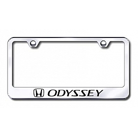 Automotive Gold License Plate Frame - Silver Stainless Steel - LFODYEC
