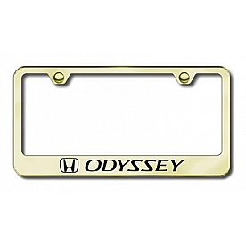 Automotive Gold License Plate Frame - Gold Stainless Steel - LFODYEG
