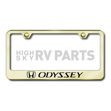 Automotive Gold License Plate Frame - Gold Stainless Steel - LFODYEG