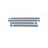 Putco Rocker Panel Molding - Polished Stainless Steel Black Set of 8 - 9751216BP