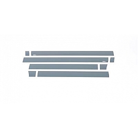Putco Rocker Panel Molding - Polished Stainless Steel Black Set of 8 - 9751216BP