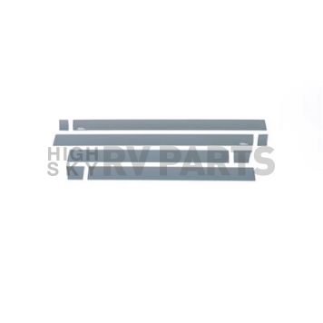 Putco Rocker Panel Molding - Polished Stainless Steel Black Set of 8 - 9751216BP