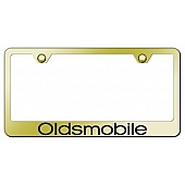 Automotive Gold License Plate Frame - Gold Stainless Steel - LFOLDEG