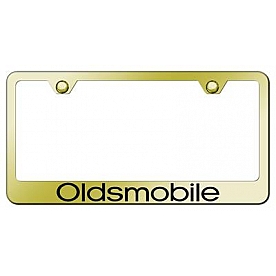 Automotive Gold License Plate Frame - Gold Stainless Steel - LFOLDEG