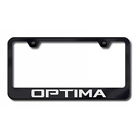 Automotive Gold License Plate Frame - Black Stainless Steel - LFOPTEB