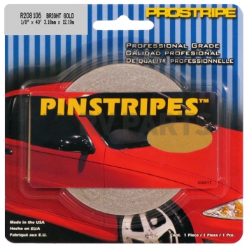 Trimbrite Pinstripe Tape - Vinyl Bright Gold - R208106-1