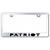 Automotive Gold License Plate Frame - Silver Stainless Steel - LFPAREC