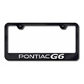 Automotive Gold License Plate Frame - Black Stainless Steel - LFPG6EB