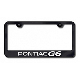 Automotive Gold License Plate Frame - Black Stainless Steel - LFPG6EB