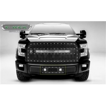 T-Rex Truck Products Bumper Grille Insert Honeycomb Powder Coated Black Steel - 7325731
