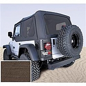 Rugged Ridge Soft Top - Khaki Diamond Standard Top Polycotton - 1373036