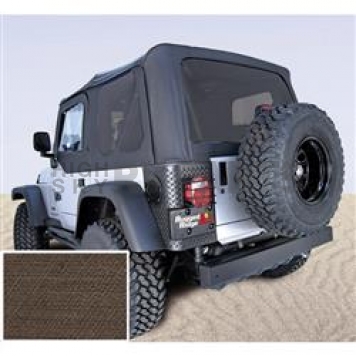 Rugged Ridge Soft Top - Khaki Diamond Standard Top Polycotton - 1373036