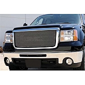 T-Rex Truck Products Grille Insert - Mesh Rectangular Triple Chrome Plated Stainless Steel - 44206
