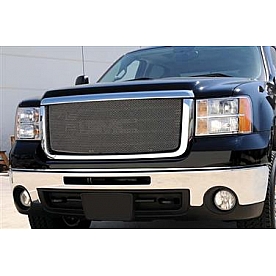 T-Rex Truck Products Grille Insert - Mesh Rectangular Triple Chrome Plated Stainless Steel - 44206