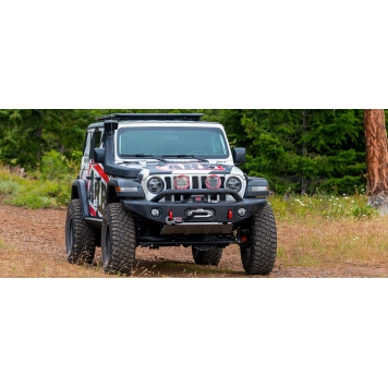 ARB Bumper Steel Powder Coated Deluxe Bar Black 1-Piece - 3450460-2