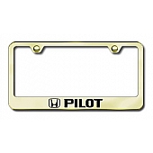 Automotive Gold License Plate Frame - Gold Stainless Steel - LFPILEG