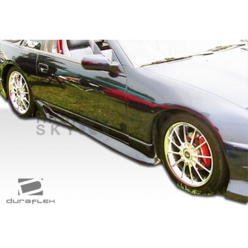 Extreme Dimensions Side Skirt - Primered Fiberglass Reinforced Plastic Black Set of 2 - 100974-1