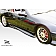 Extreme Dimensions Side Skirt - Primered Fiberglass Reinforced Plastic Black Set of 2 - 100974