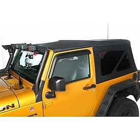 Rugged Ridge Soft Top - Black Standard Top Sailcloth Fabric - 1373701