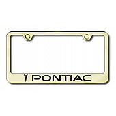 Automotive Gold License Plate Frame - Gold Stainless Steel - LFPONEG