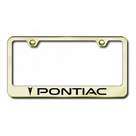 Automotive Gold License Plate Frame - Gold Stainless Steel - LFPONEG