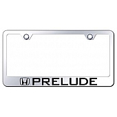 Automotive Gold License Plate Frame - Silver Stainless Steel - LFPREEC