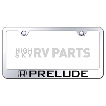 Automotive Gold License Plate Frame - Silver Stainless Steel - LFPREEC