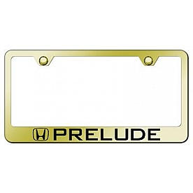 Automotive Gold License Plate Frame - Gold Stainless Steel - LFPREEG