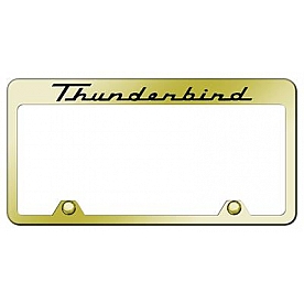 Automotive Gold License Plate Frame - Gold Stainless Steel - RFTHUEG