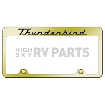 Automotive Gold License Plate Frame - Gold Stainless Steel - RFTHUEG