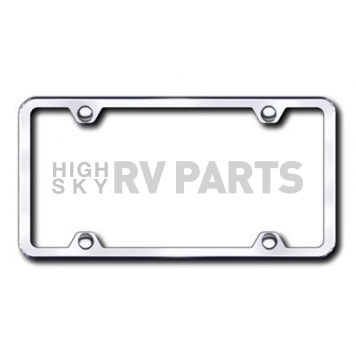 Automotive Gold License Plate Frame - Silver ABS Plastic - SP451C