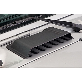 Bushwacker Hood Scoop - Single Vented Textured Thermoplastic Polyolefin Black - 15002
