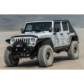 Bushwacker Hood Scoop - Single Vented Textured Thermoplastic Polyolefin Black - 15002-3