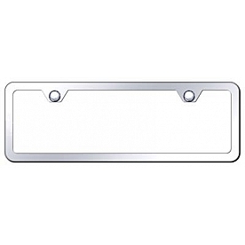 Automotive Gold License Plate Frame - Silver ABS Plastic - SP451CM