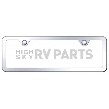 Automotive Gold License Plate Frame - Silver ABS Plastic - SP451CM