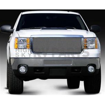 T-Rex Truck Products Grille Insert - Mesh Rectangular Triple Chrome Plated Stainless Steel - 44209