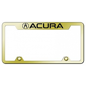 Automotive Gold License Plate Frame - Gold Stainless Steel - TFACUEG