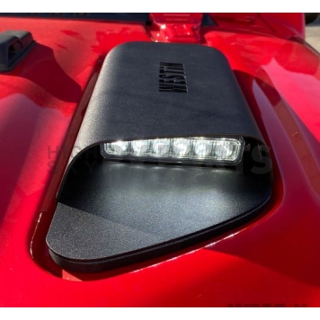 Westin Public Safety Hood Scoop - Double Vented Steel Black - 6241115-12