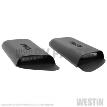 Westin Public Safety Hood Scoop - Double Vented Steel Black - 6241115-2