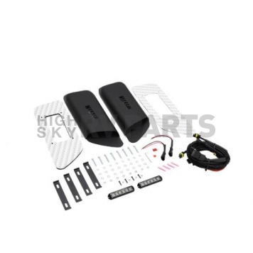 Westin Public Safety Hood Scoop - Double Vented Steel Black - 6241115-7