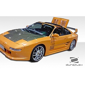 Extreme Dimensions Side Skirt - Primered Fiberglass Reinforced Plastic Black Set of 2 - 101052