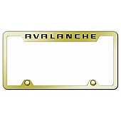 Automotive Gold License Plate Frame - Gold Stainless Steel - TFAVLEG