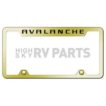 Automotive Gold License Plate Frame - Gold Stainless Steel - TFAVLEG