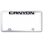 Automotive Gold License Plate Frame - Silver Stainless Steel - TFCANEC