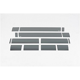 Putco Rocker Panel Molding - Polished Stainless Steel Black Set of 14 - 9751204BP