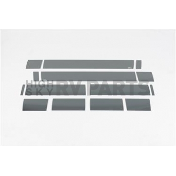 Putco Rocker Panel Molding - Polished Stainless Steel Black Set of 14 - 9751204BP