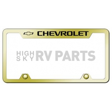 Automotive Gold License Plate Frame - Gold Stainless Steel - TFCHVEG